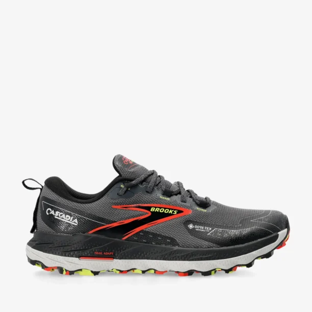 Pantofi trail Brooks Cascadia 18 GTX - blackened pearl/black/tomato