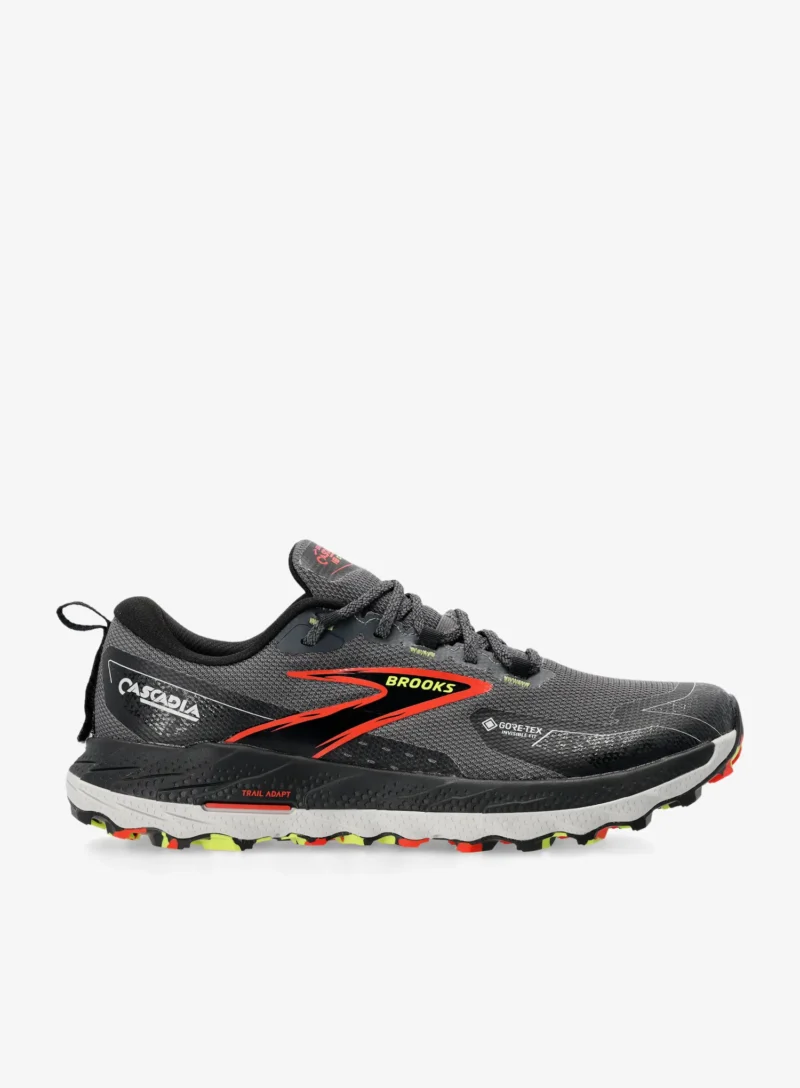 Pantofi trail Brooks Cascadia 18 GTX - blackened pearl/black/tomato