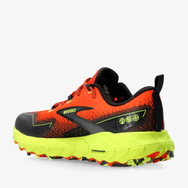 Preţ Pantofi trail Brooks Cascadia 18 - cherry tomato/lime/black