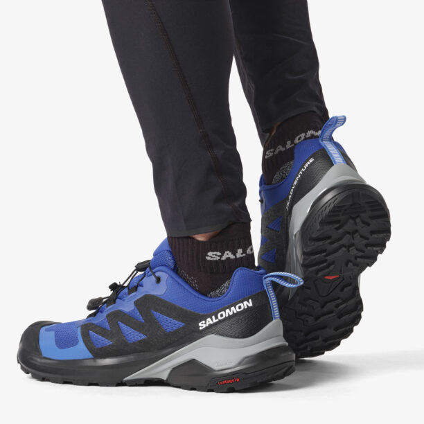 Cumpăra Pantofi trail Salomon X-Adventure  - blue/black/quarry