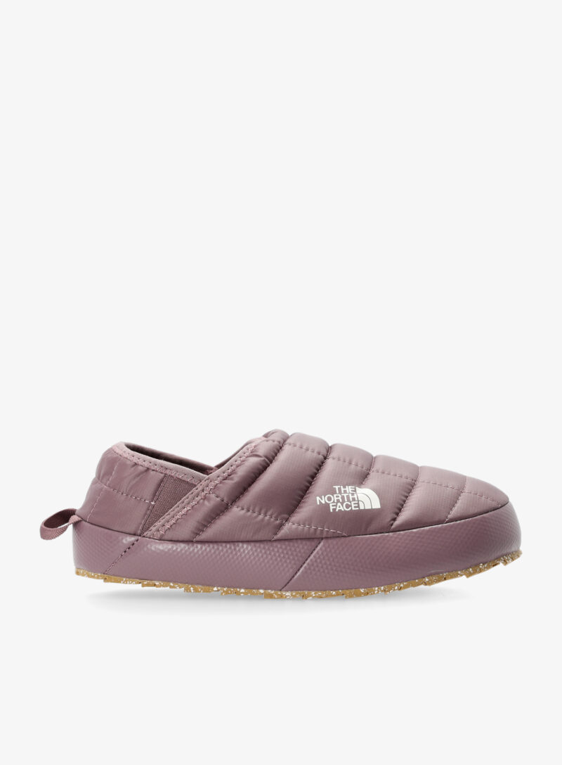 Papuci calzi de damă The North Face ThermoBall Traction Mule V - fawn/white