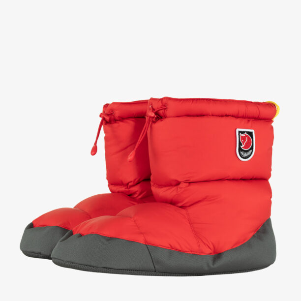 Papuci matlasati Fjallraven Expedition Down Booties - true red