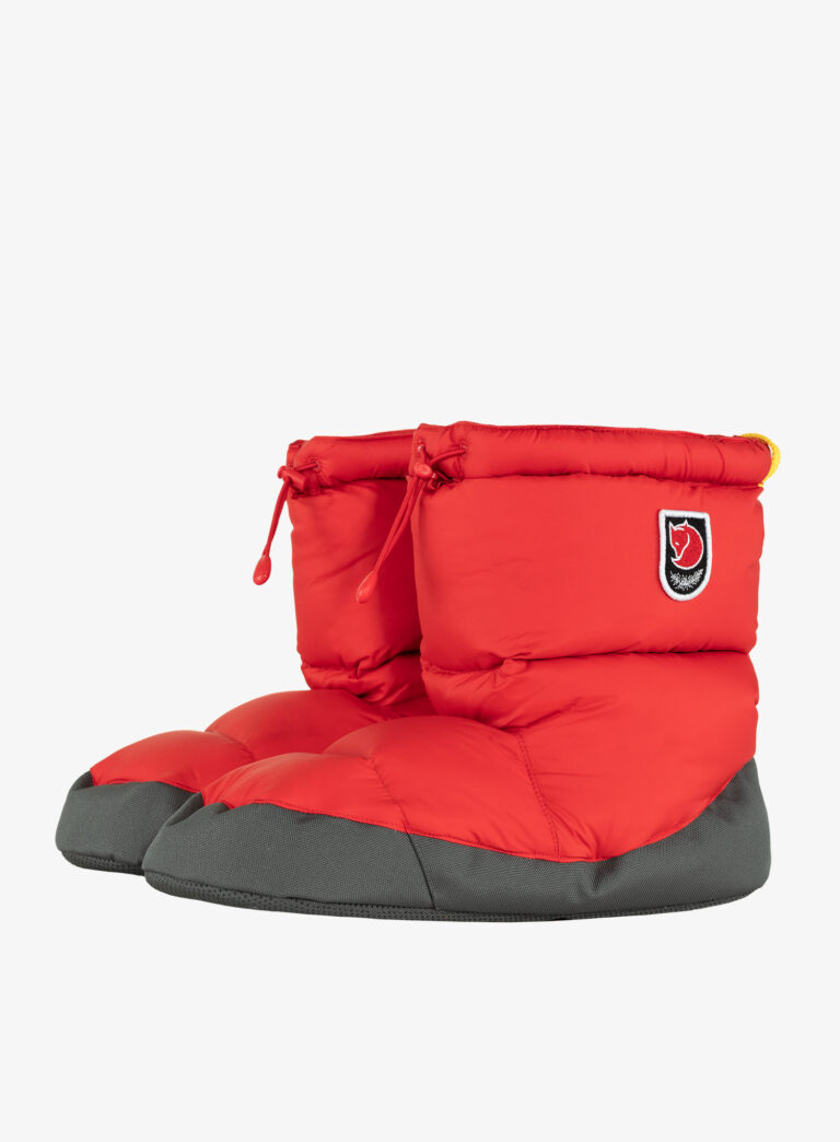 Papuci matlasati Fjallraven Expedition Down Booties - true red