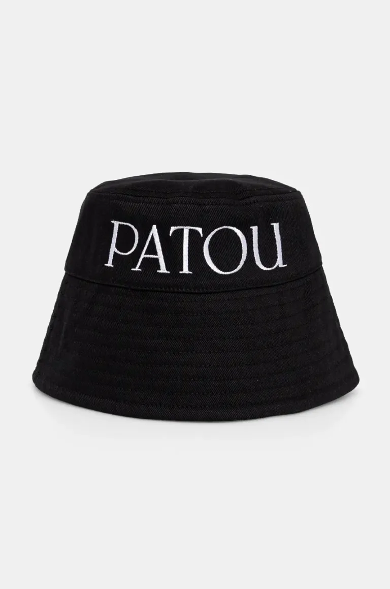 Patou palarie din bumbac culoarea negru