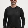 Paul&Shark longsleeve din bumbac culoarea negru