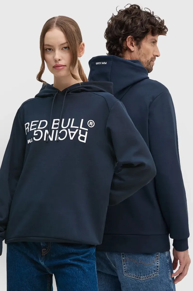 Pepe Jeans bluză Red Bull Racing x Pepe Jeans culoarea bleumarin