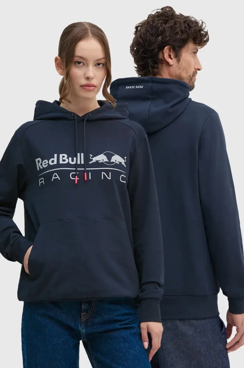 Pepe Jeans bluză Red Bull Racing x Pepe Jeans culoarea bleumarin