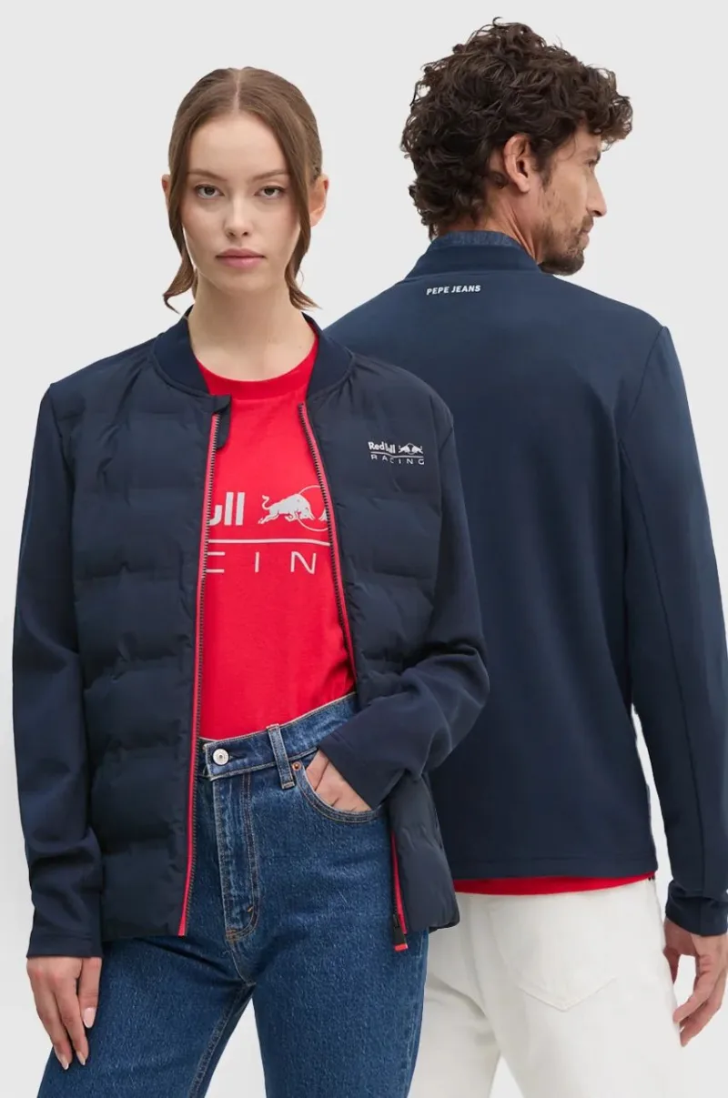 Pepe Jeans bluză Red Bull Racing x Pepe Jeans culoarea bleumarin