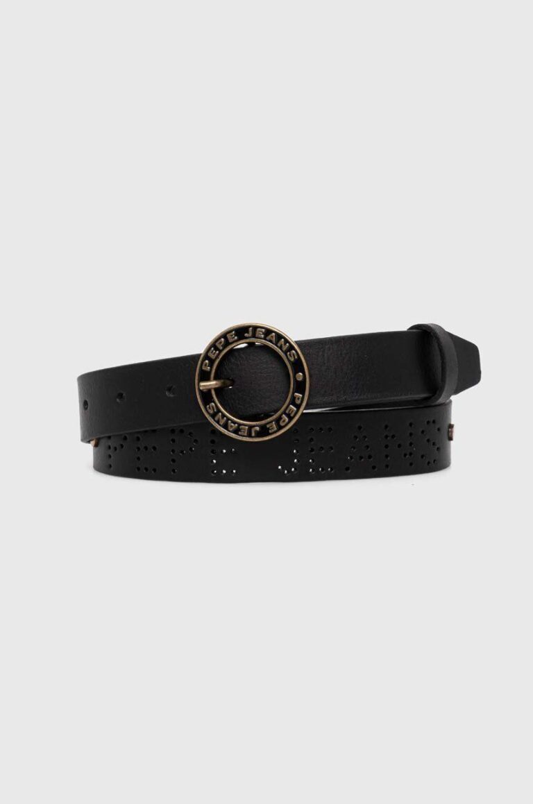 Pepe Jeans curea de piele MARLOWE BELT femei