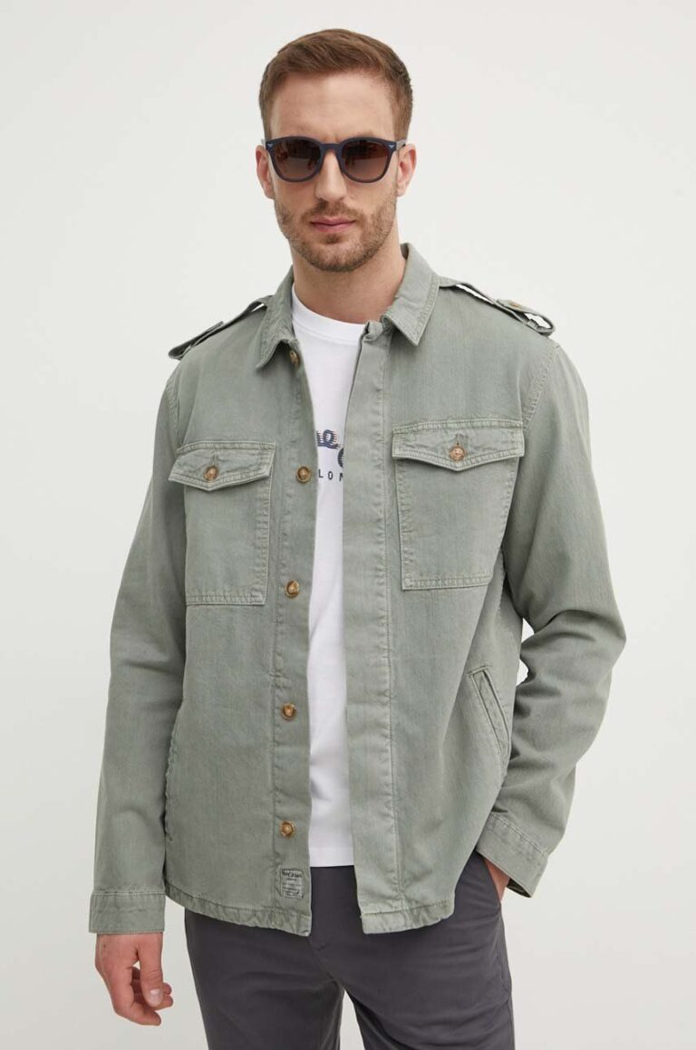 Pepe Jeans geaca jeans EATON COLOUR FIELD JACKET barbati