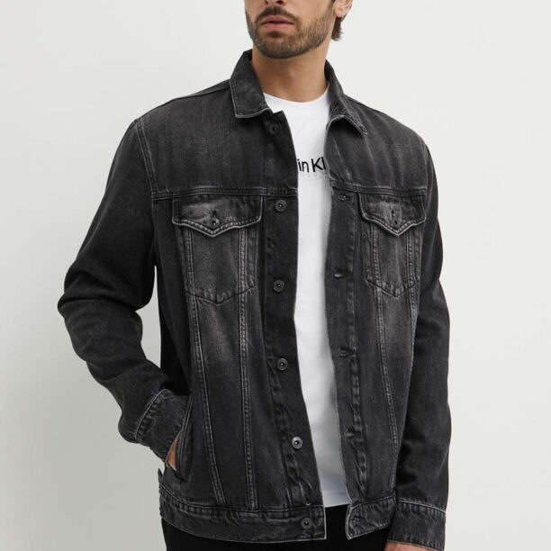 Pepe Jeans geaca jeans RELAXED JACKET barbati