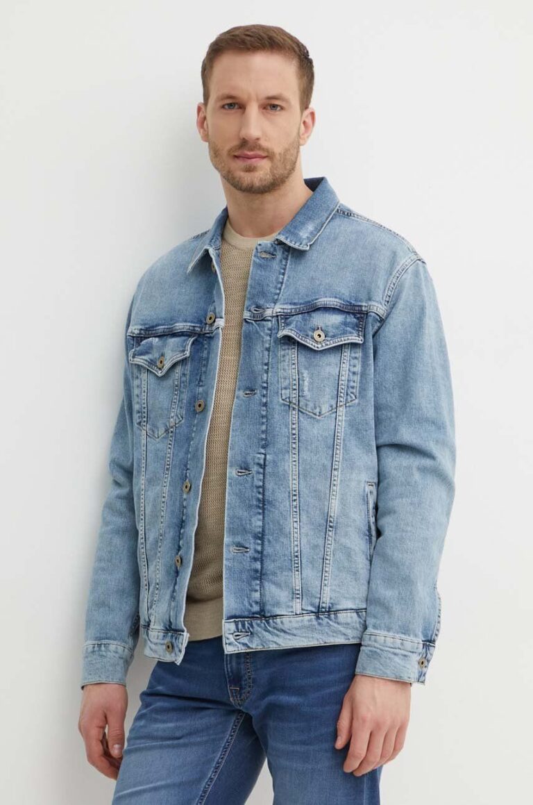 Pepe Jeans geaca jeans RELAXED JACKET barbati