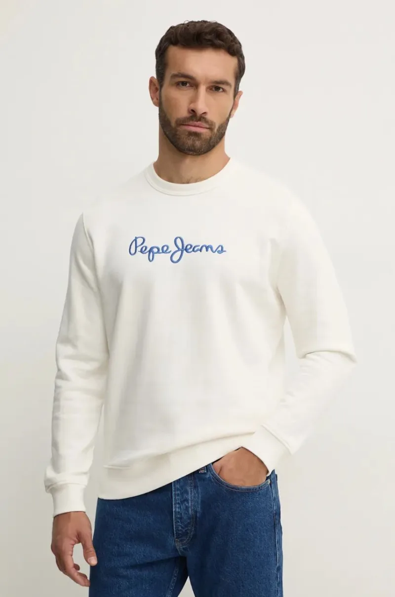 Pepe Jeans hanorac de bumbac NEW JOE CREW barbati