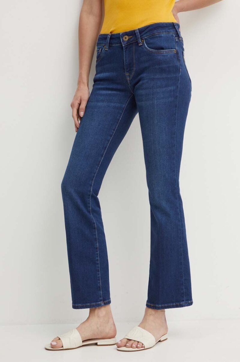 Pepe Jeans jeansi BOOTCUT LW femei high waist