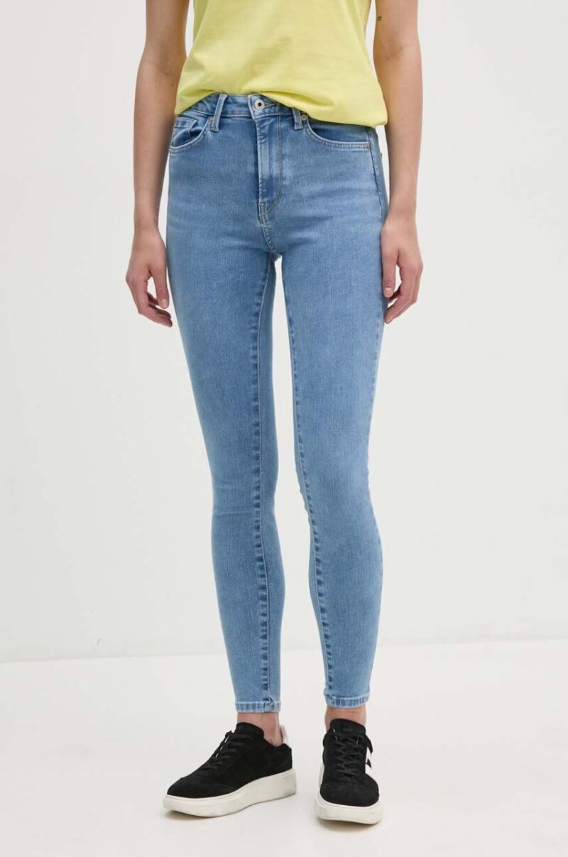 Pepe Jeans jeansi SUPER SKINNY JEANS HW femei