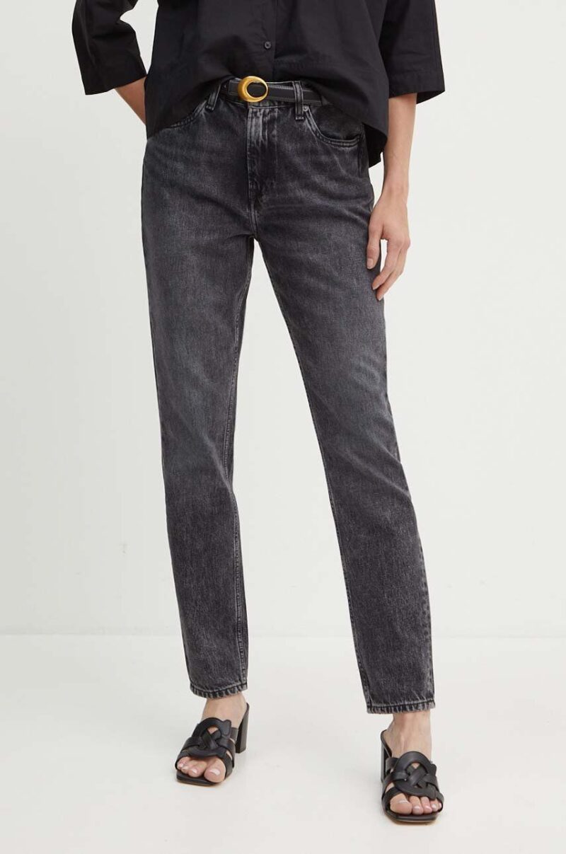 Pepe Jeans jeansi TAPERED JEANS HW femei high waist