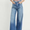 Pepe Jeans jeansi WIDE LEG JEANS UHW femei