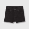 Pepe Jeans pantaloni scurti din denim pentru copii A-LINE SHORT HW JR culoarea negru