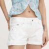 Pepe Jeans pantaloni scurti jeans RELAXED SHORT MW femei