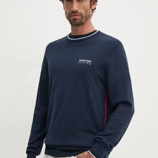 Pepe Jeans pulover de bumbac Red Bull Racing x Pepe Jeans culoarea bleumarin