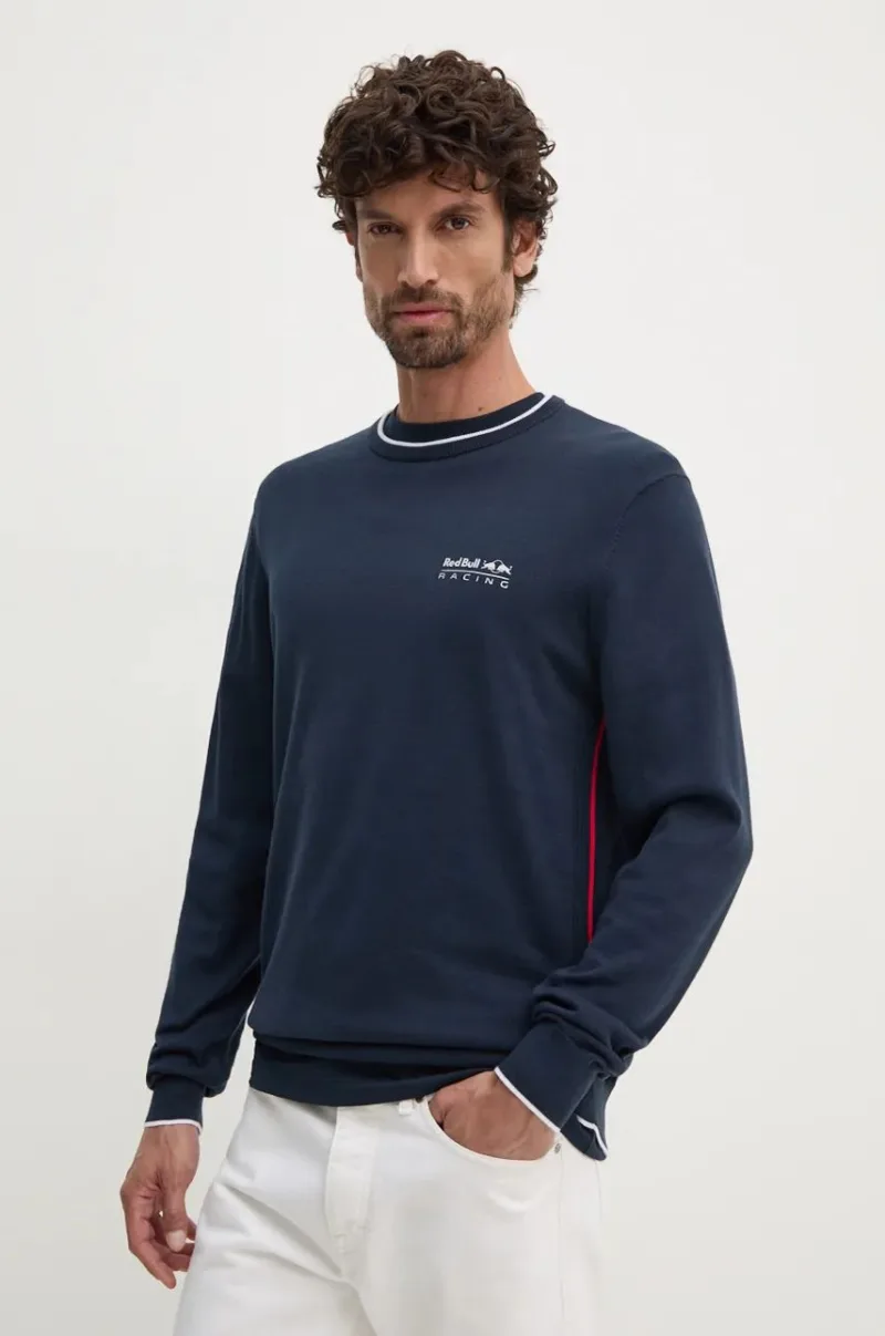 Pepe Jeans pulover de bumbac Red Bull Racing x Pepe Jeans culoarea bleumarin