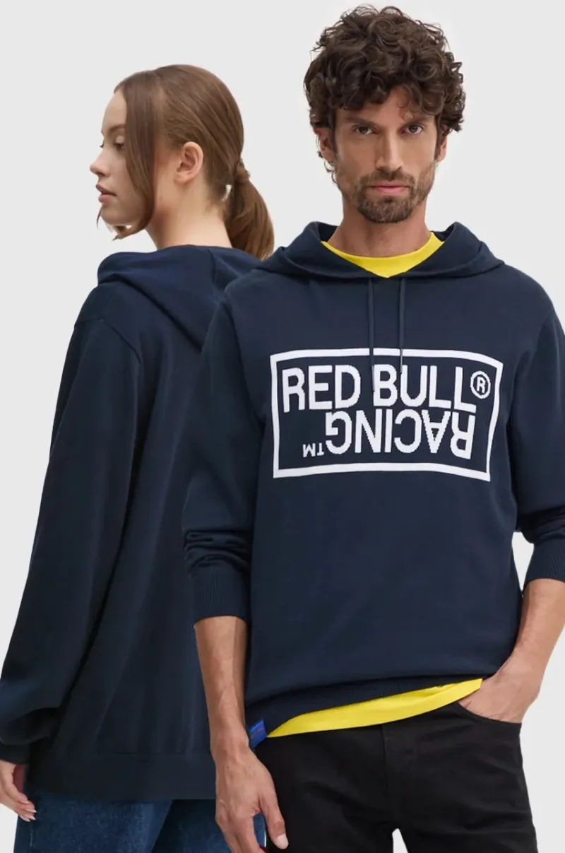 Pepe Jeans pulover de bumbac Red Bull Racing x Pepe Jeans culoarea bleumarin