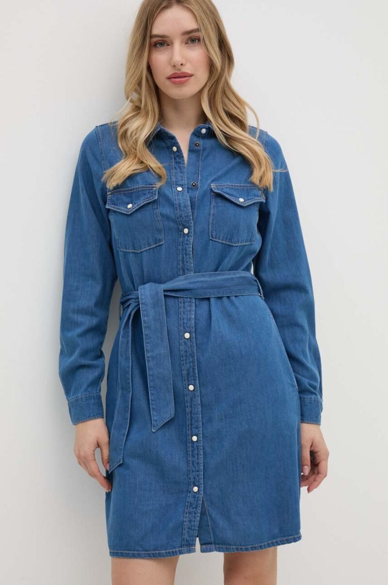 Pepe Jeans rochie REGULAR DENIM DRESS mini