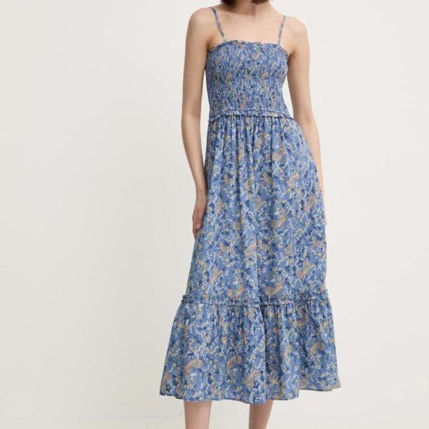 Pepe Jeans rochie din bumbac MARIELA midi