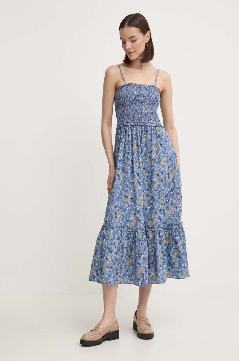 Pepe Jeans rochie din bumbac MARIELA midi