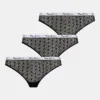 Pepe Jeans tanga DOT MESH 3P THONG 3-pack culoarea negru