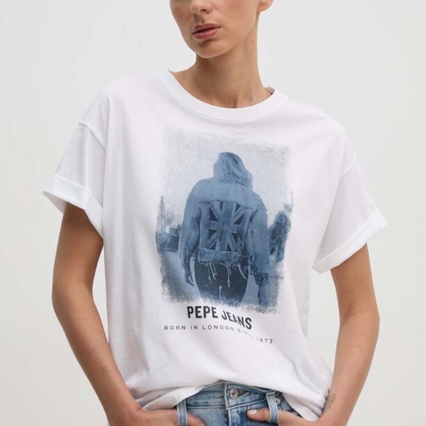 Pepe Jeans tricou din bumbac ELIZA femei