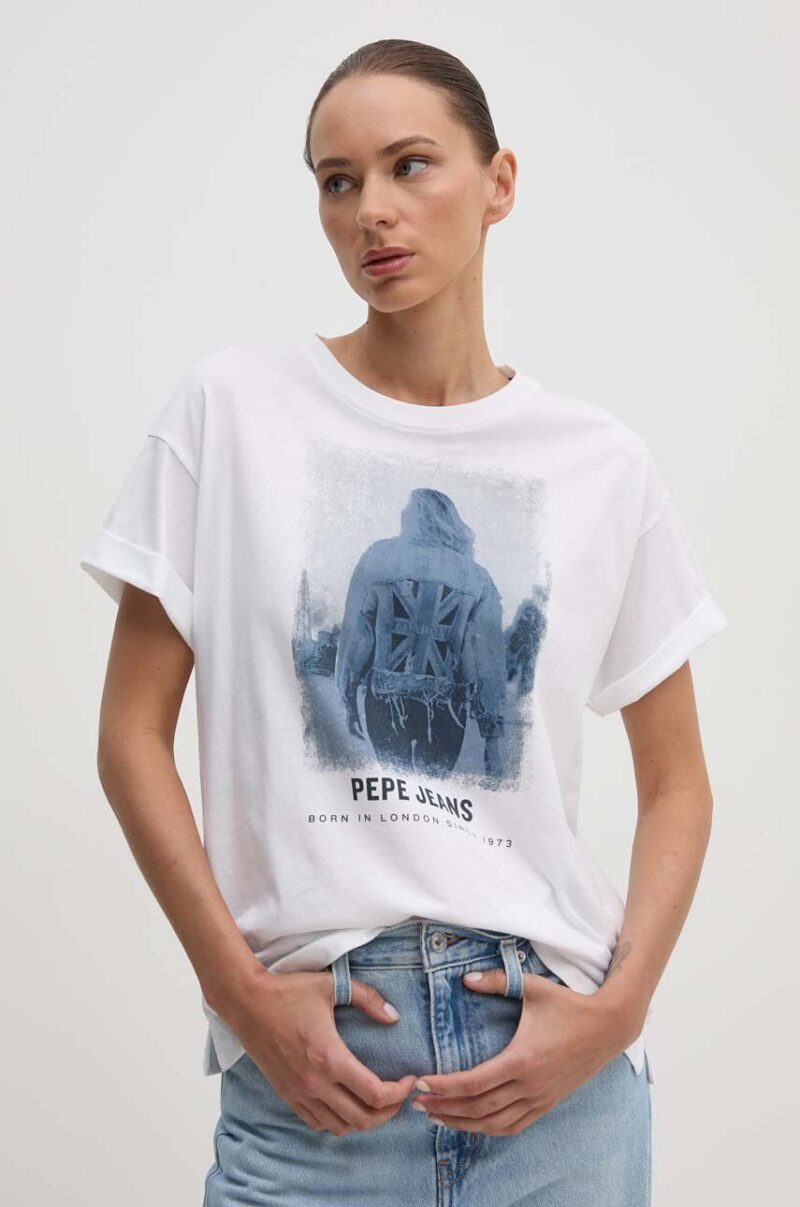 Pepe Jeans tricou din bumbac ELIZA femei