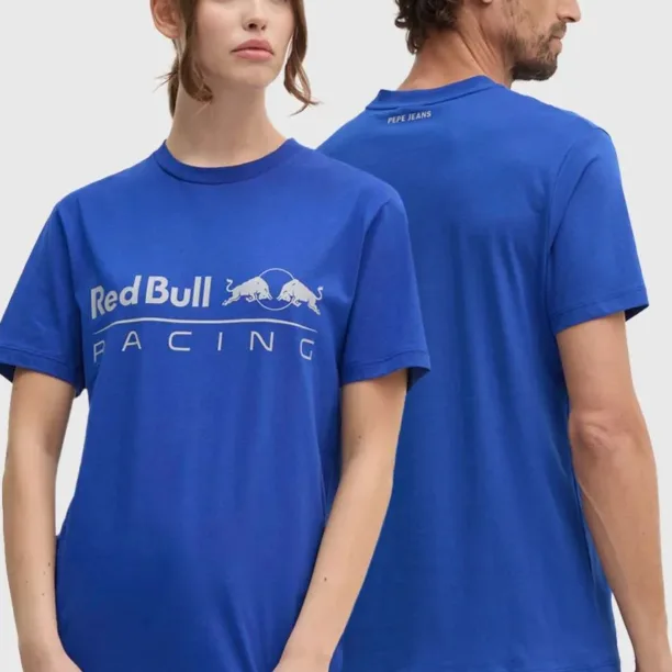 Pepe Jeans tricou din bumbac Red Bull Racing x Pepe Jeans cu imprimeu