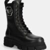 Philipp Plein bocanci de piele Embossed Army Boot femei