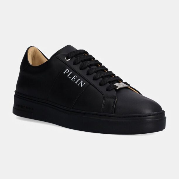 Philipp Plein sneakers din piele Nappa Lo-Top culoarea negru