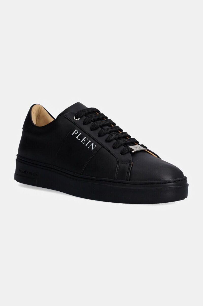 Philipp Plein sneakers din piele Nappa Lo-Top culoarea negru