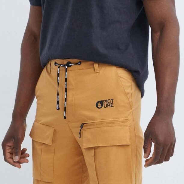 Picture pantaloni scurți outdoor Robust culoarea galben