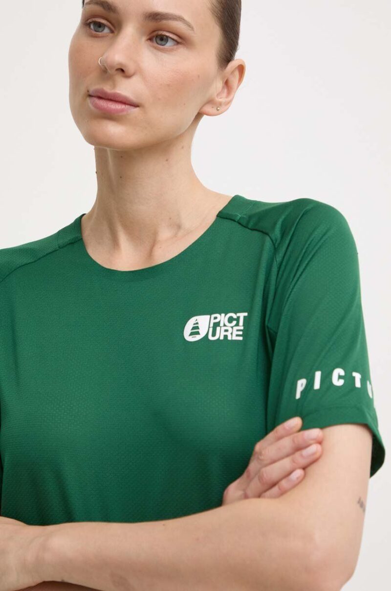 Picture tricou sport Ice Flow culoarea verde