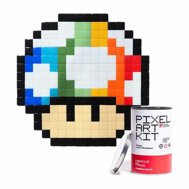 Pixel Corner kit mozaic pixel diy Rainbow Shroom