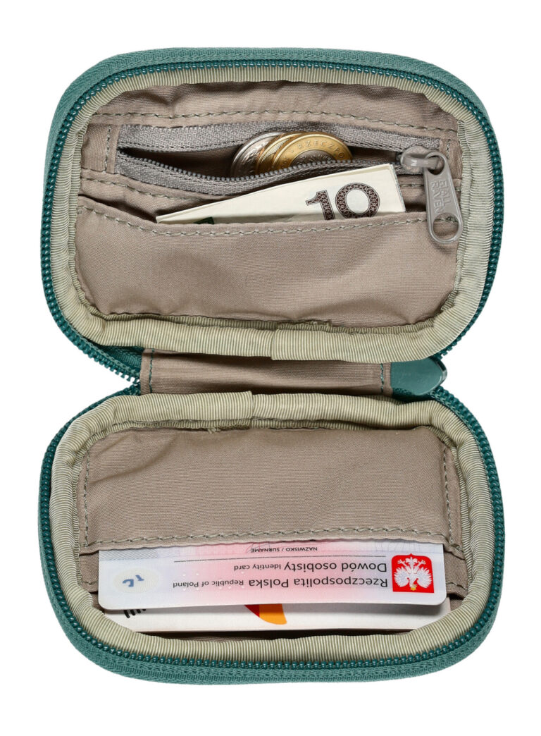 Original Portofel Fjallraven Kanken Card Wallet - frost green