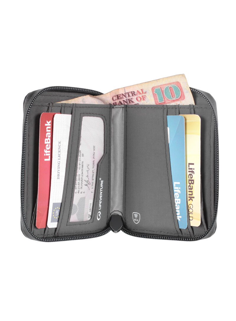 Preţ Portofel Lifeventure Recycled RFID Bi-Fold Wallet - grey