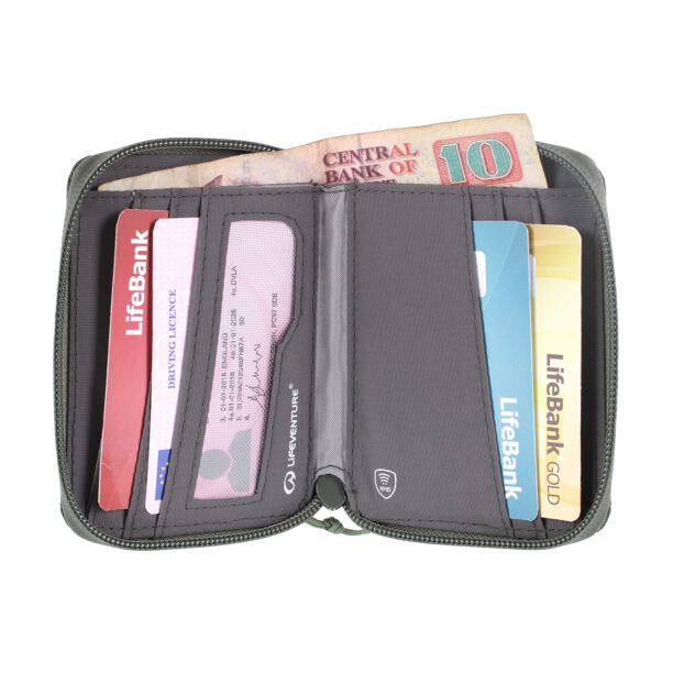 Preţ Portofel Lifeventure Recycled RFID Bi-Fold Wallet - olive