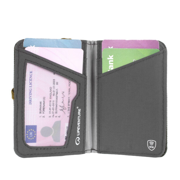 Preţ Portofel Lifeventure Recycled RFID Card Wallet - olive