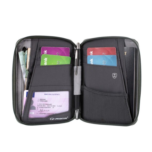 Preţ Portofel Lifeventure Recycled RFiD Mini Travel Wallet - olive