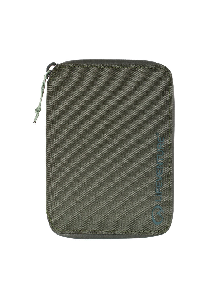 Portofel Lifeventure Recycled RFiD Mini Travel Wallet - olive