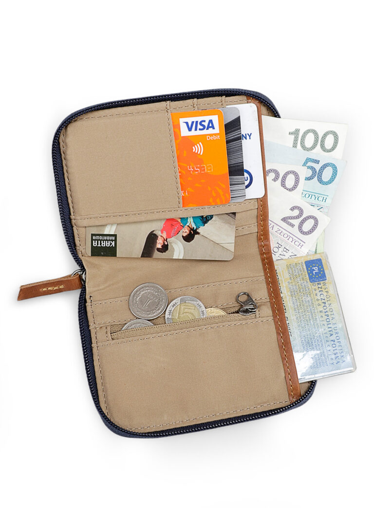 Portofel de voiaj Fjallraven Zip Wallet - navy preţ