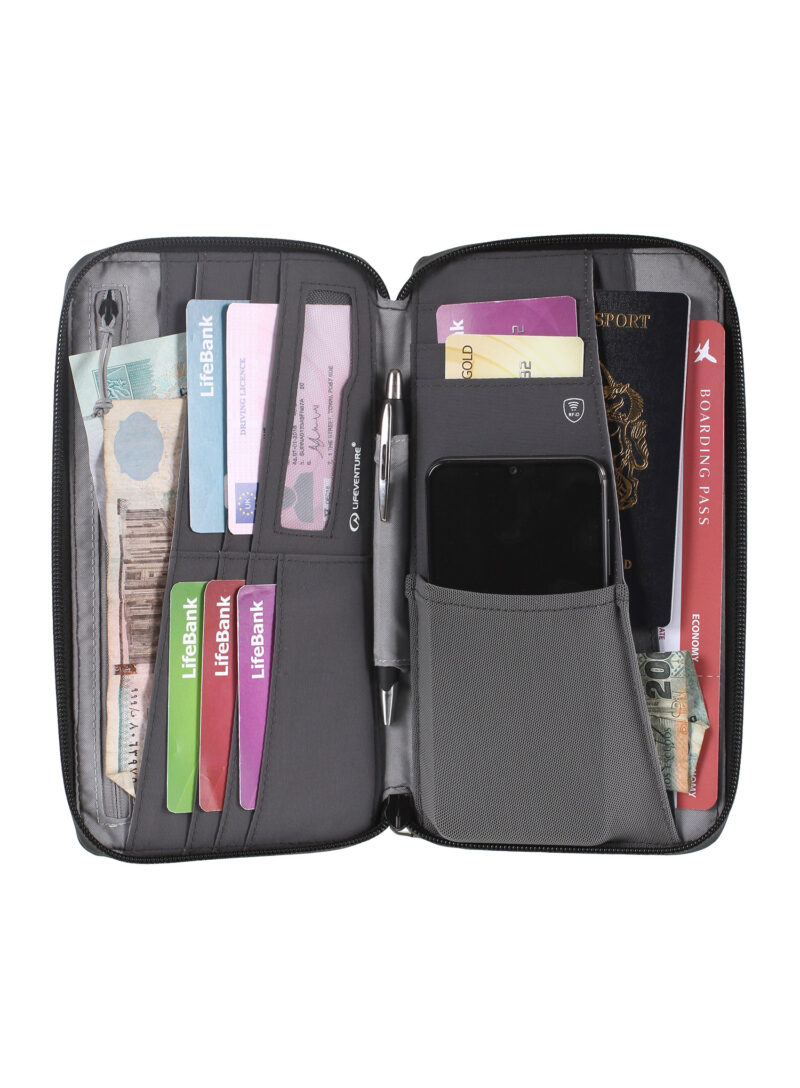 Preţ Portofel de voiaj Lifeventure Recycled RFiD Travel Wallet - grey