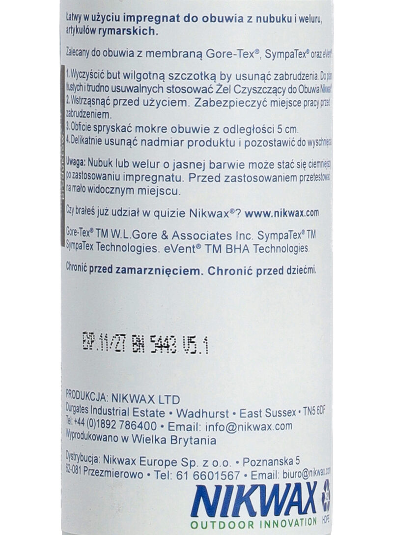 Preţ Preparat impregnare incaltaminte Nikwax Nubuc & Catifea Spray 125 ml