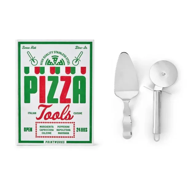 Printworks cuțit și spatulă pentru servit pizza The Essentials