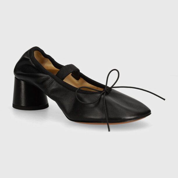 Proenza Schouler pantofi de piele Glove Mary Jane culoarea negru